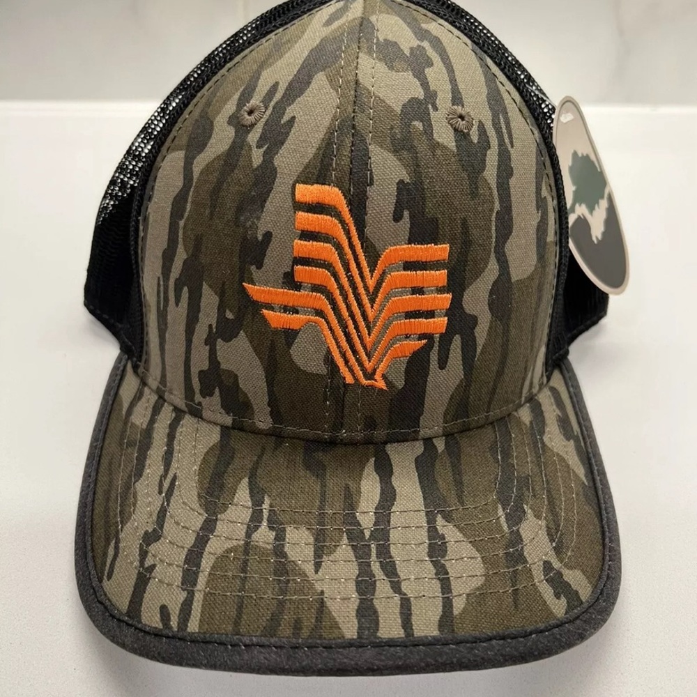 Mossy Oak Whatatexas Whataburger Camo Trucker Adjustable Cap Hat OC Sport RARE